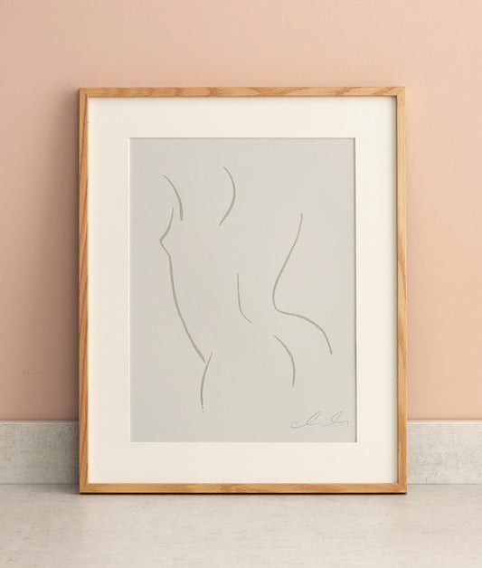 Alexandria Coe Print - Figure from Behind