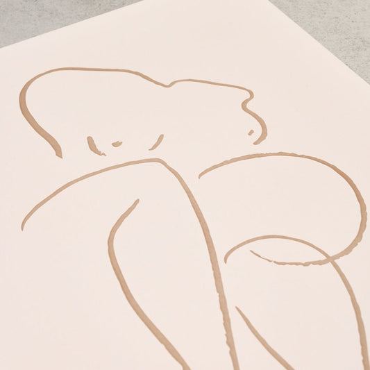 Alexandria Coe Print - Seated Figure