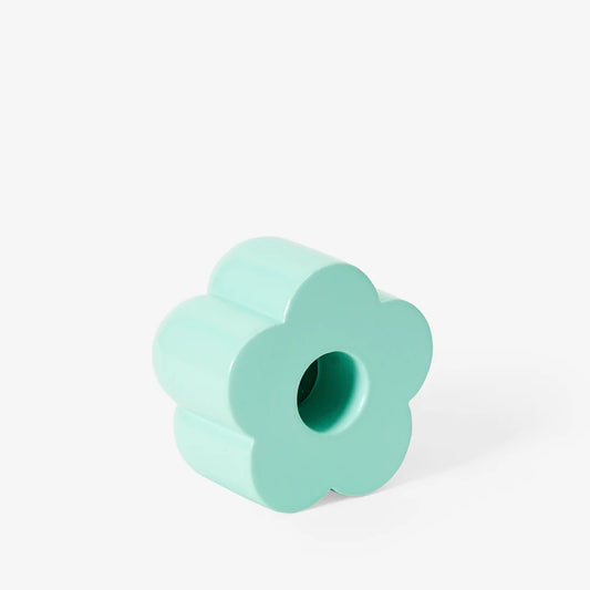 Blue flower shaped 2 in 1 candle and incense holder