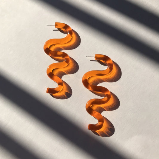 Spanish Dancer Squiggle Earrings