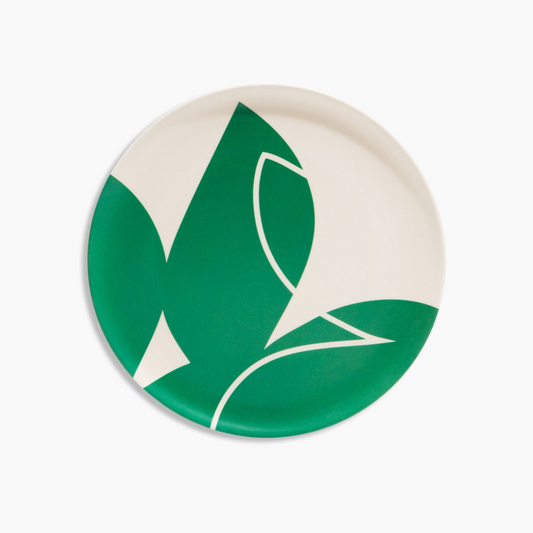 Bamboo Salad Plate Set - Flora