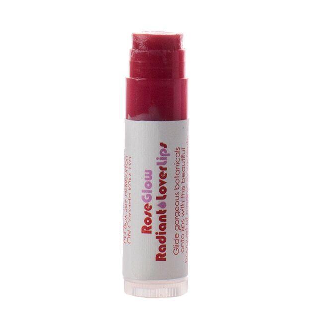 Living Libations Rose Glow Radiant Lover Lips balm. Available at Easy Tiger Toronto.