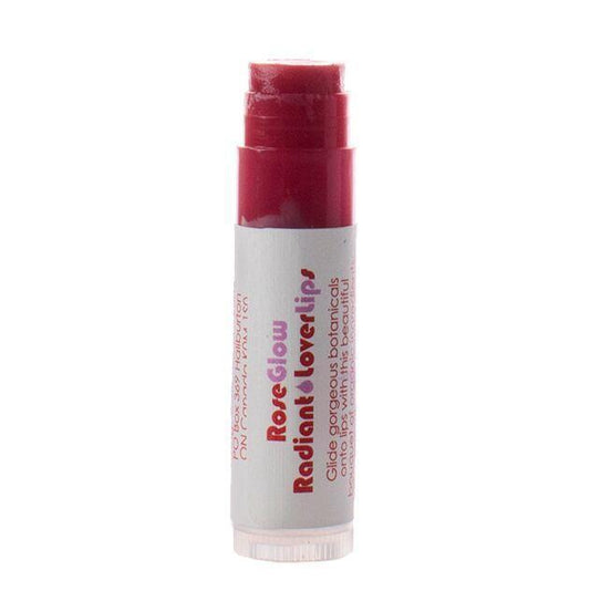Living Libations Rose Glow Radiant Lover Lips balm. Available at Easy Tiger Toronto.