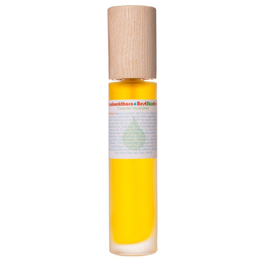 Living Libations Best Skin Ever serum Seabuckthorn. Available at Easy Tiger Toronto.